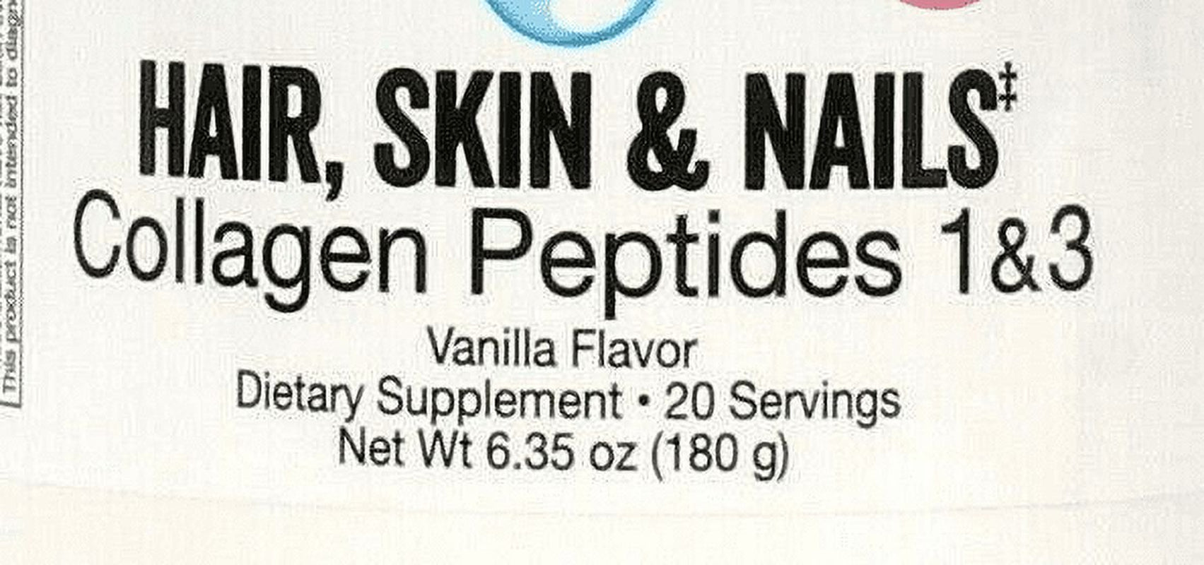 Nutrition Works 6.35 Oz Collagen 1 & 3 Hair Skin Nails Vanilla Flavor Supplement