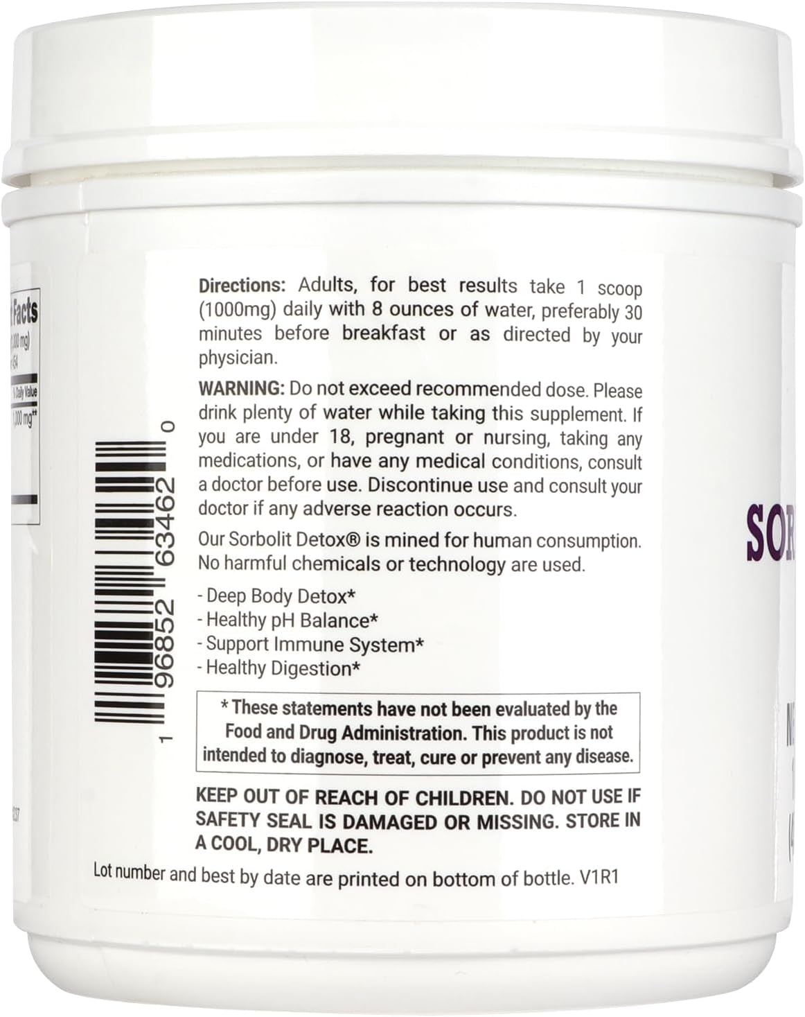 TODICAMP Zeolite Powder Sorbolit 16Oz - Ultra FINE 1-2 Μm Activated 95% Zeolite Clinoptilolite Powder 454G - Zeolite Powder Supplement (454 Days Supply)