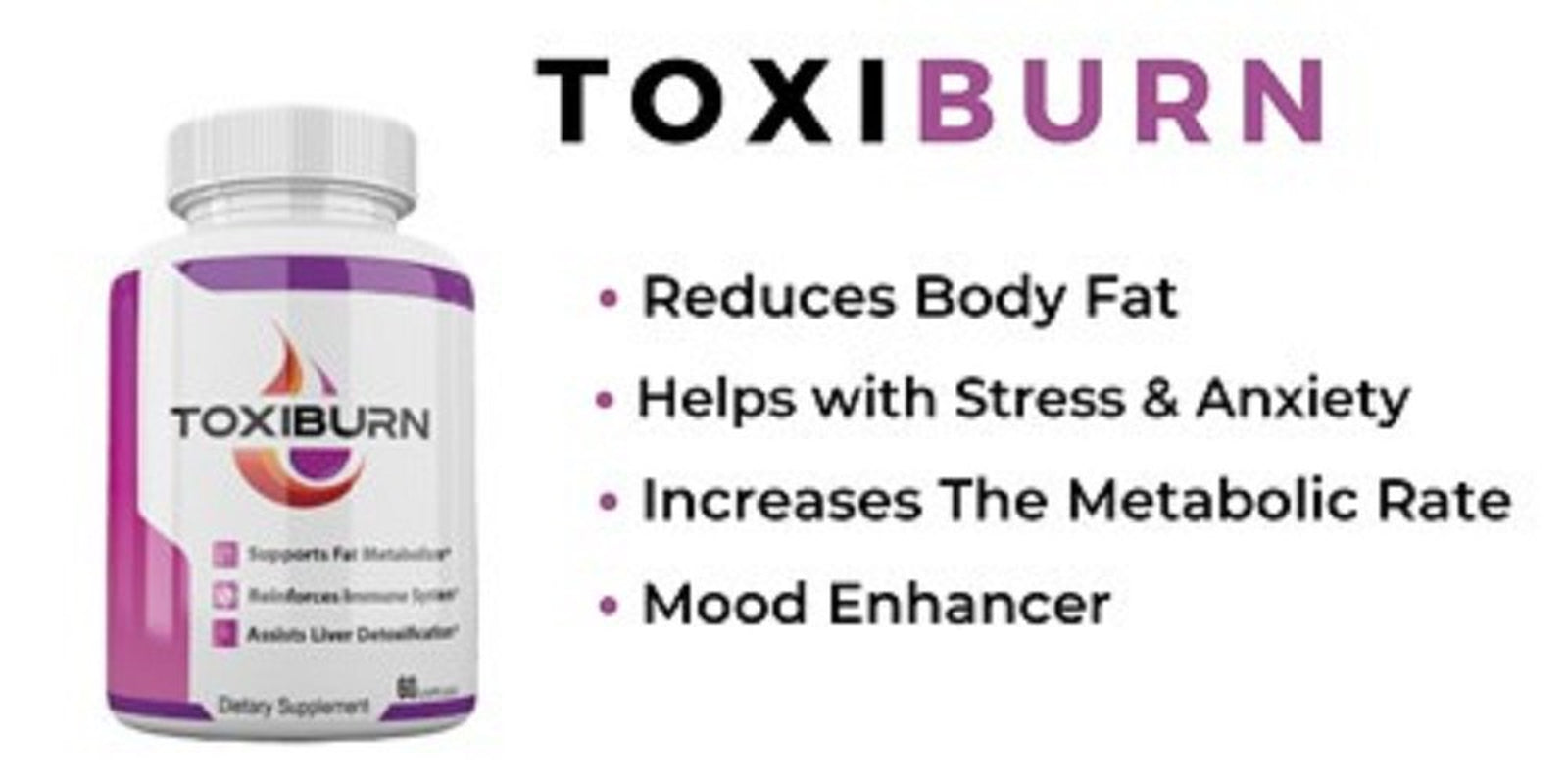 (2 Pack) Official Toxiburn Weight Management Pills Liver Cleanse Diet Capsules (60 Capsules)