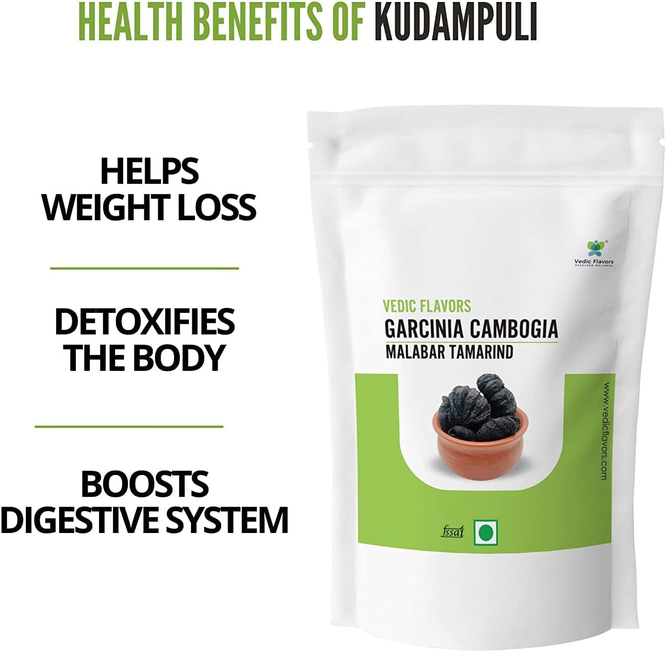 BETT Vedic Flavors Garcinia Cambogia - 250 Gms/Brindleberry/Kudmapuli/Garcinia/Kerala Kudampuli