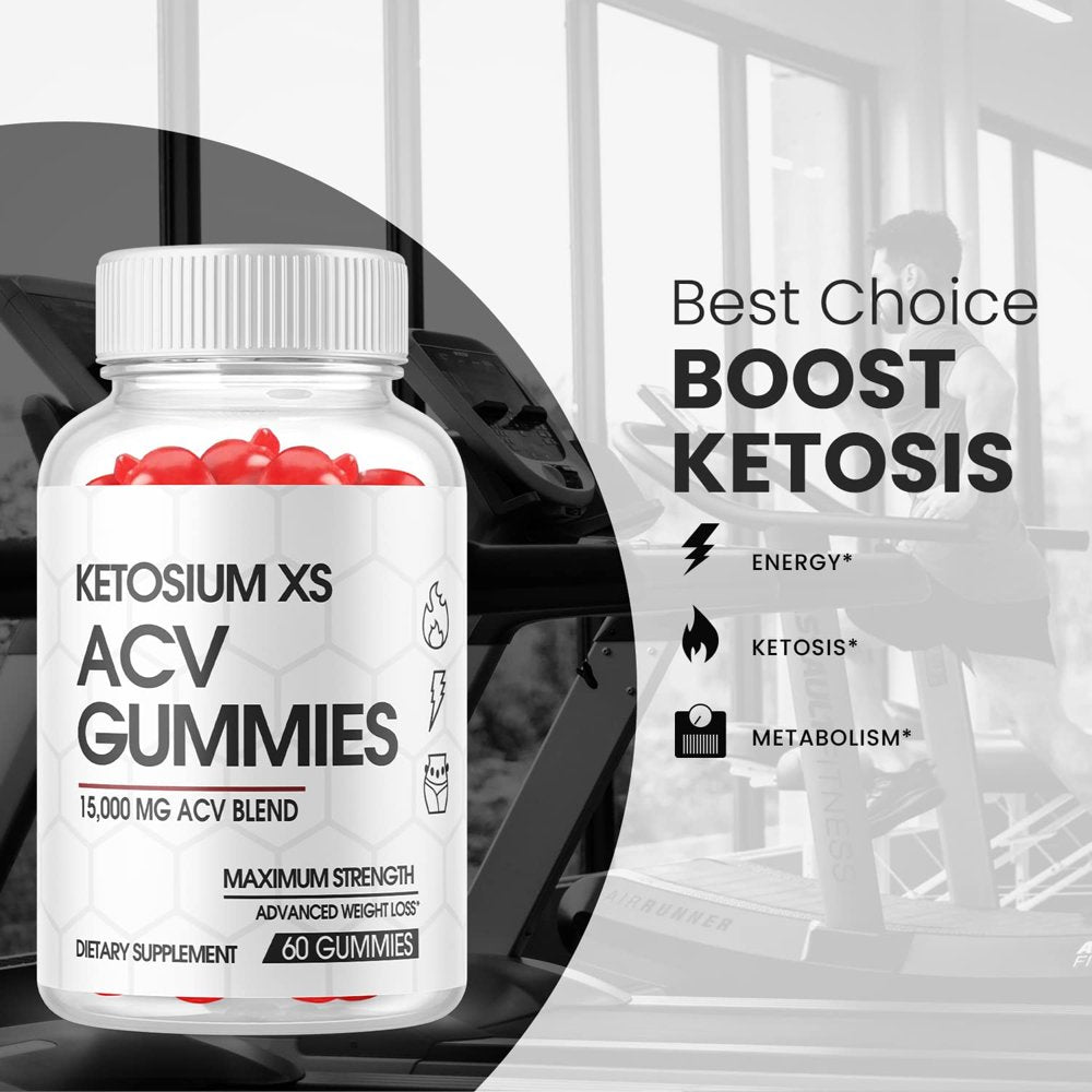 (5 Pack) Ketosium XS ACV Gummies - Supplement for Weight Loss - Energy & Focus Boosting Dietary Supplements for Weight Management & Metabolism - Fat Burn - 300 Gummies