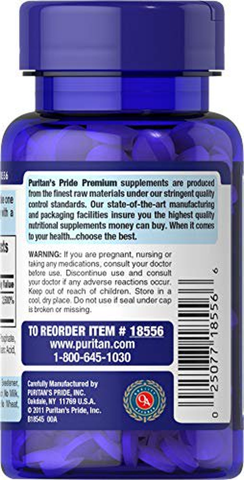 Puritan'S Pride Biotin 7500 Mcg, Healthy Hair Support, 100 Count, 100 Count (Pack of 1)