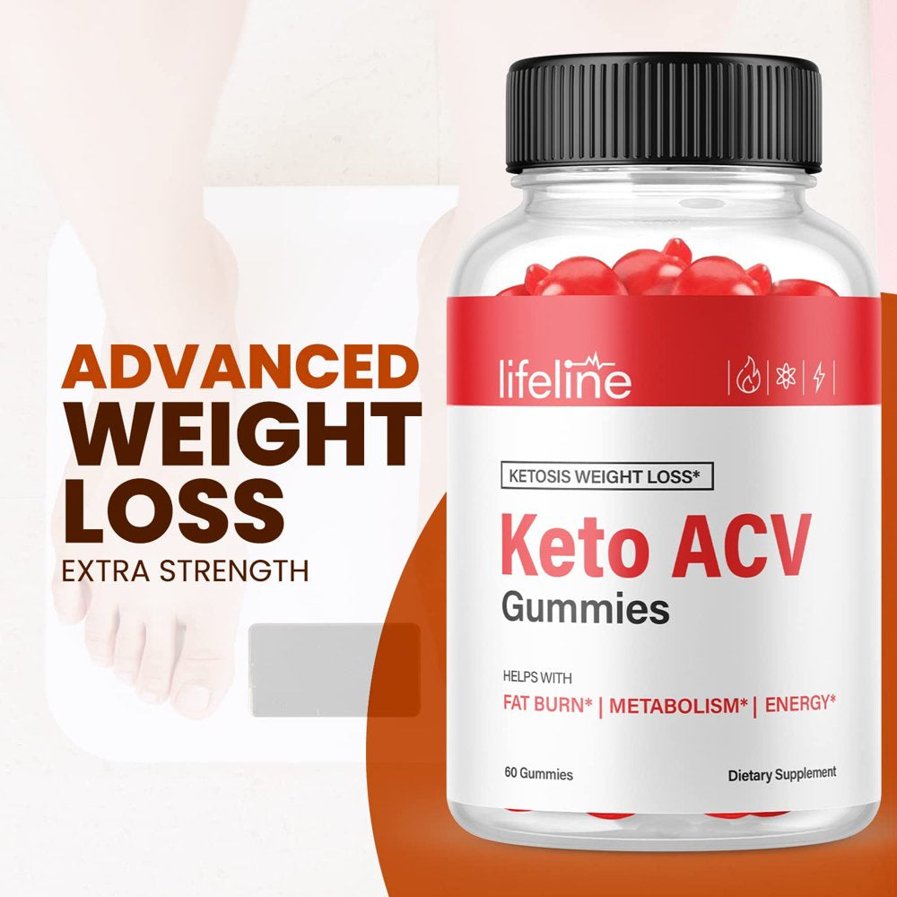 (3 Pack) Lifeline Keto ACV Gummies - Supplement for Weight Loss - Energy & Focus Boosting Dietary Supplements for Weight Management & Metabolism - Fat Burn - 180 Gummies