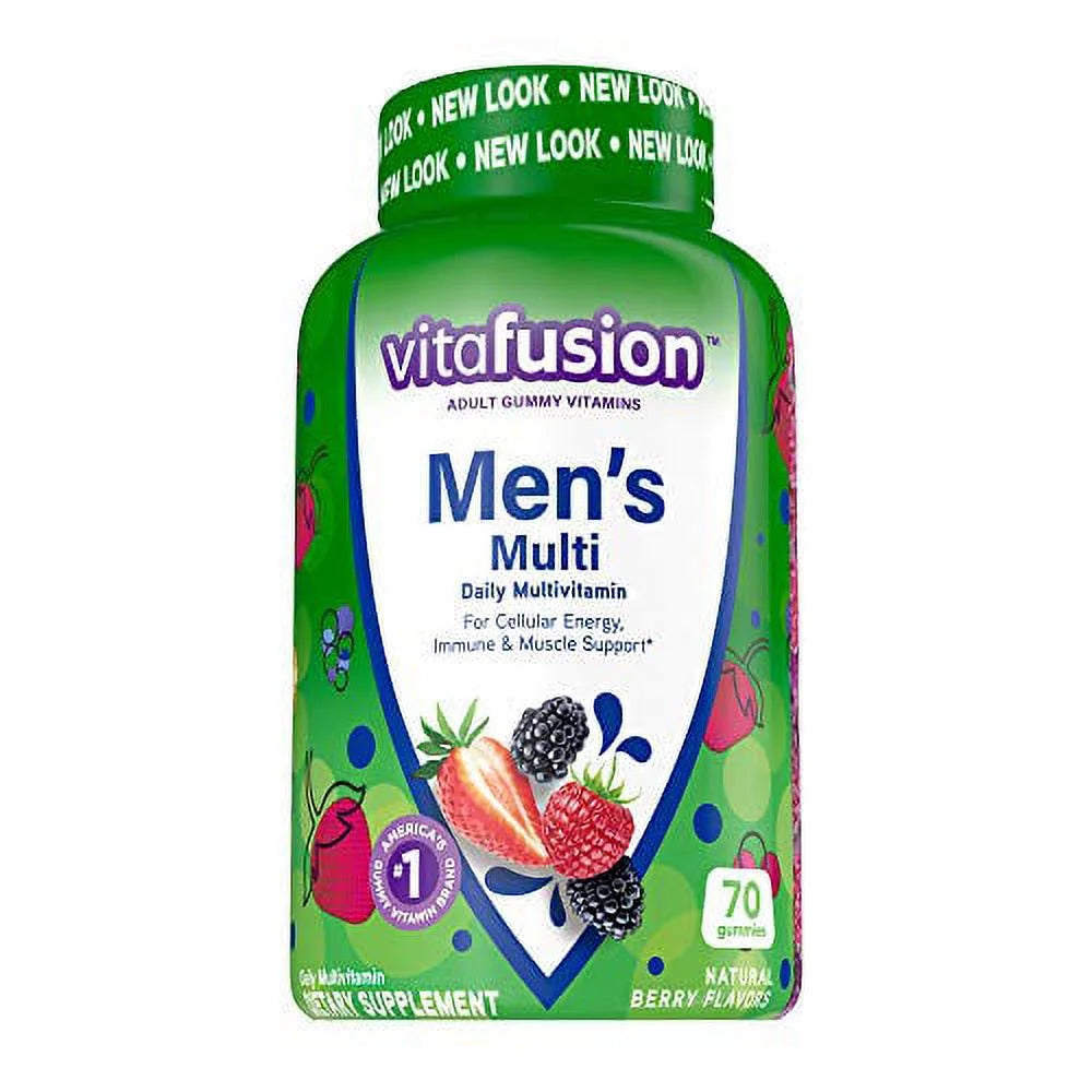 Vitafusion Men'S Daily Gummy Multivitamins Formula, 70 Count, 2 Pack