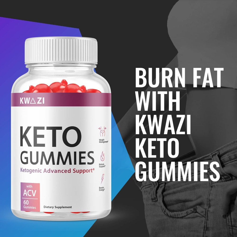 (5 Pack) Kwazi Keto ACV Gummies - Supplement for Weight Loss - Energy & Focus Boosting Dietary Supplements for Weight Management & Metabolism - Fat Burn - 300 Gummies