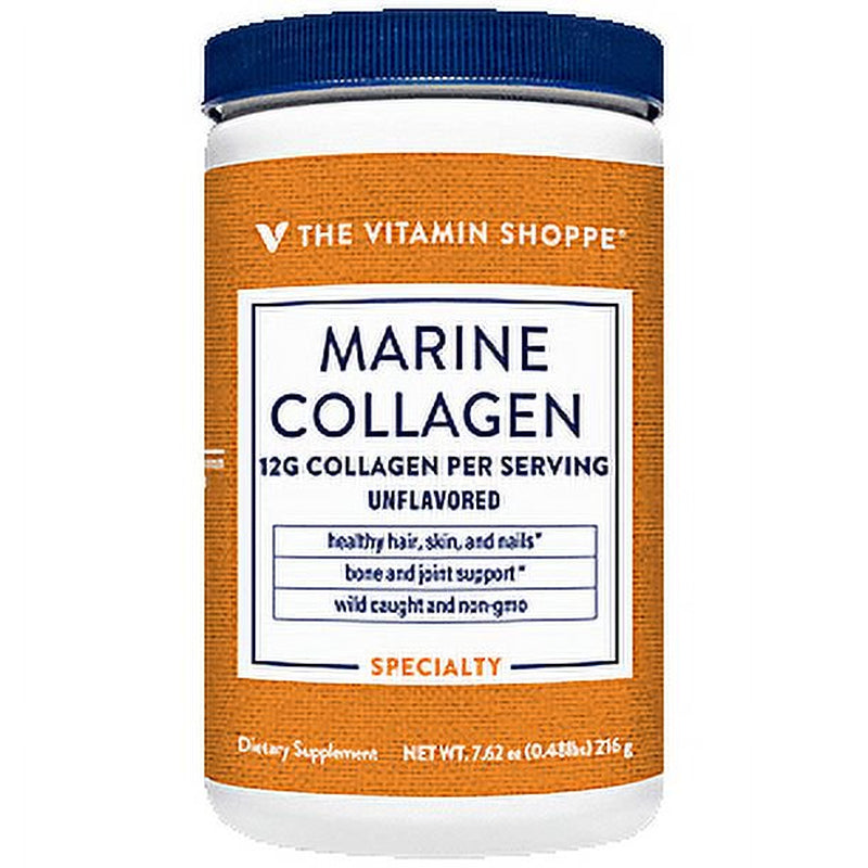 Marine Collagen Powder ? Hair, Skin, & Nail Support ? Unflavored (7.62 Oz./18 Servings)