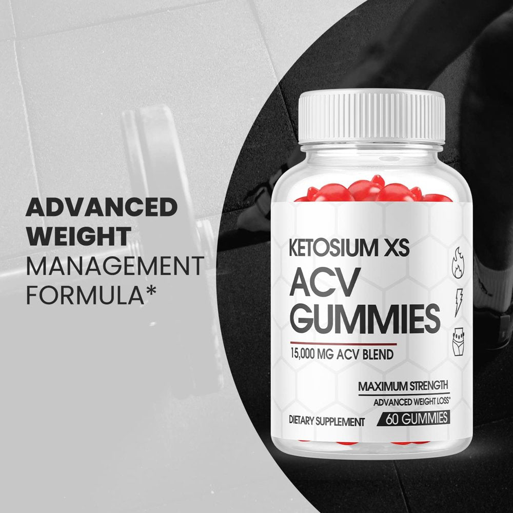 (5 Pack) Ketosium XS ACV Gummies - Supplement for Weight Loss - Energy & Focus Boosting Dietary Supplements for Weight Management & Metabolism - Fat Burn - 300 Gummies