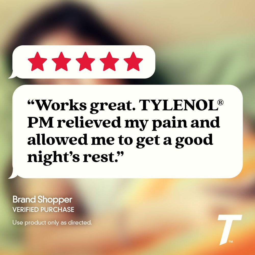 Tylenol PM Extra Strength Pain Reliever & Sleep Aid Caplets, 150 Ct