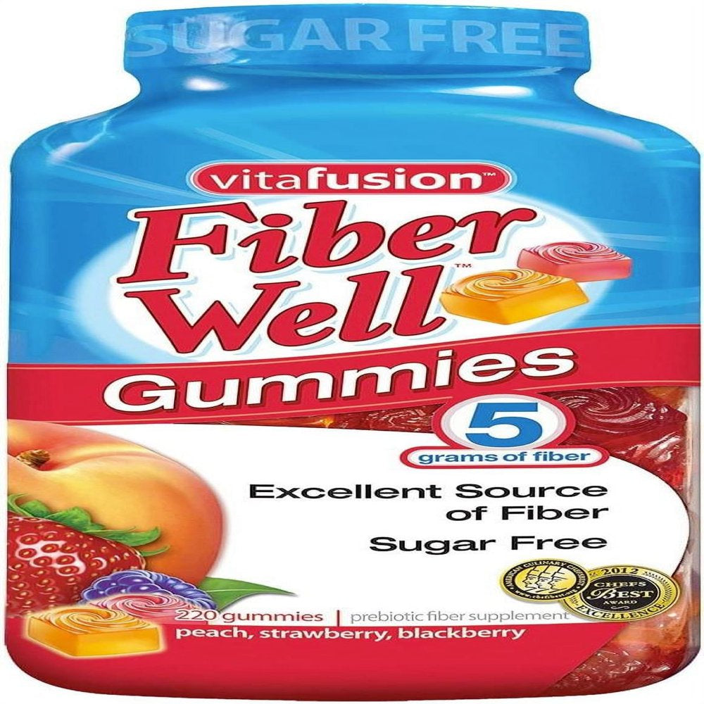 Vitafusion Fiber Gummies, 220Count"Sugar Free"