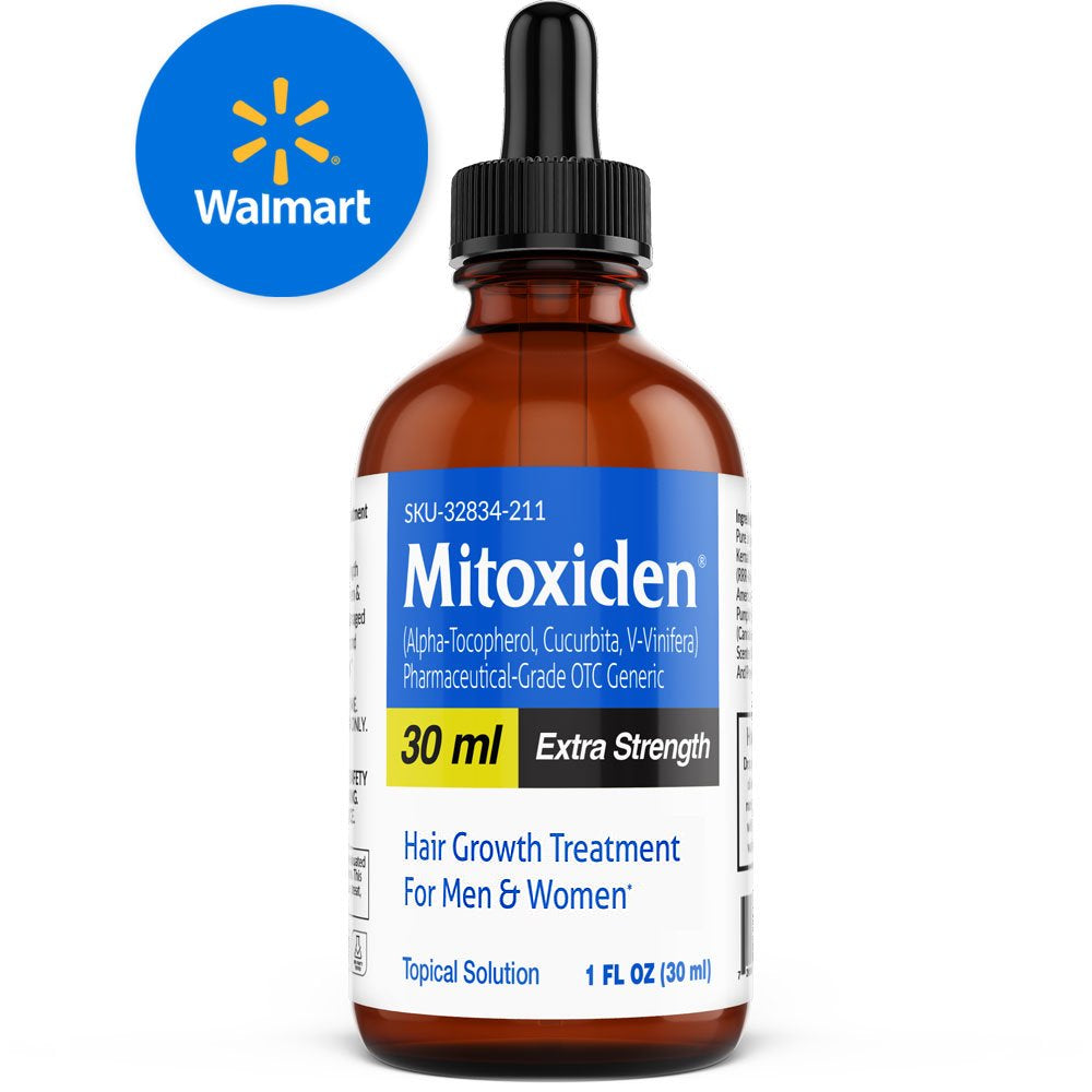 Mitoxiden Pharmaceutical-Grade Hair Growth Products, Topical Drops 5% Treatment for Men & Women, Natural Alternative Minoxidol, No Side Effects, Vitasource