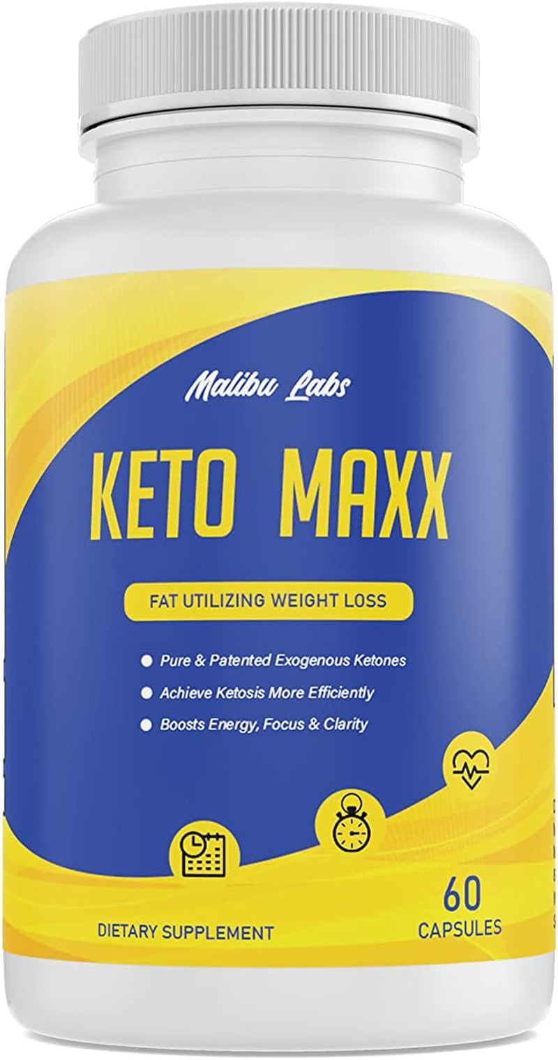 (Official) Keto Maxx, Advanced Formula 1300Mg, Made in the USA (60 Count (Pack of 1))