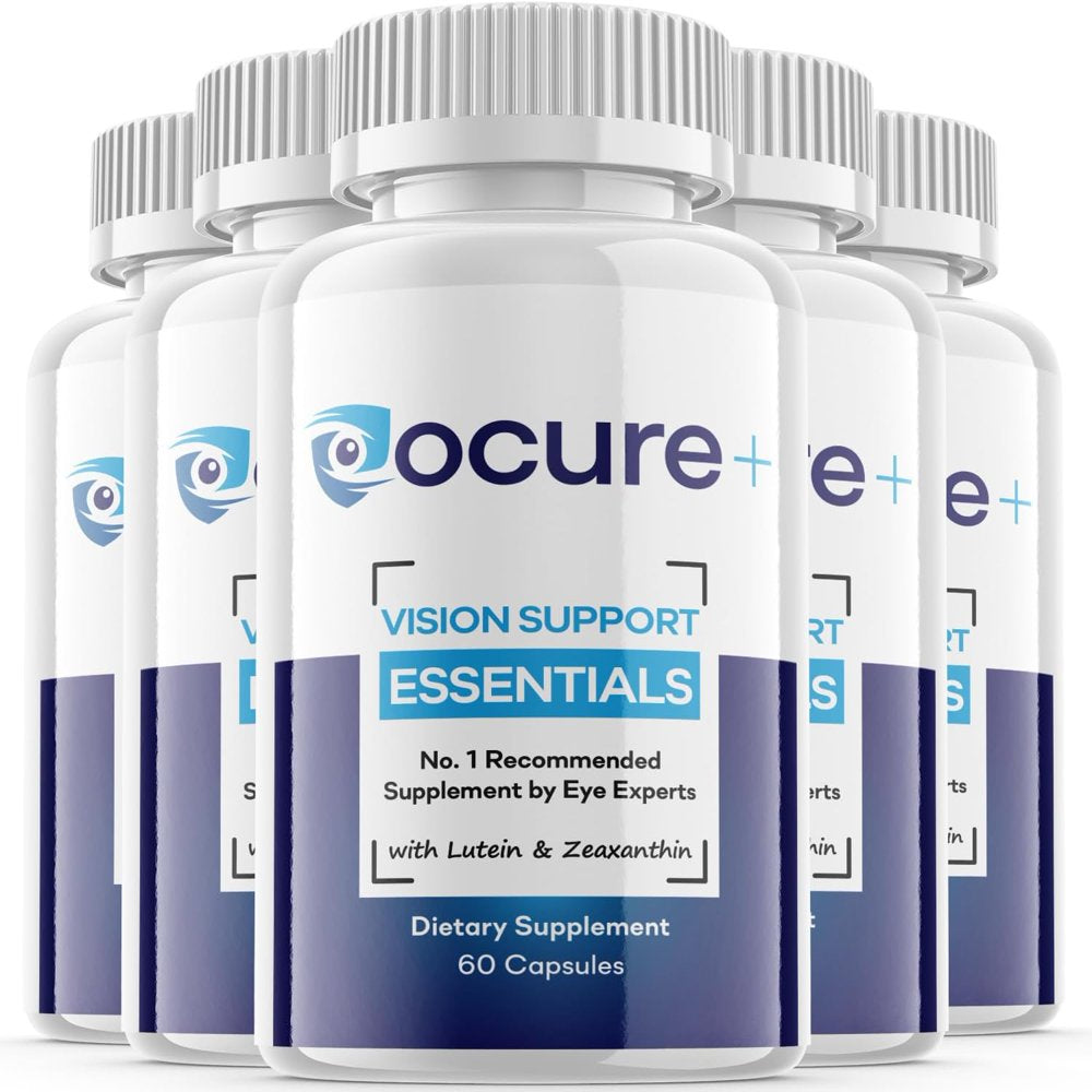 (5 Pack) Ocure+ - Revolutionary Advanced Vision Matrix Formula - Supports Healthy Vision - Dietary Supplement for Eyes Sight - 300 Capsules