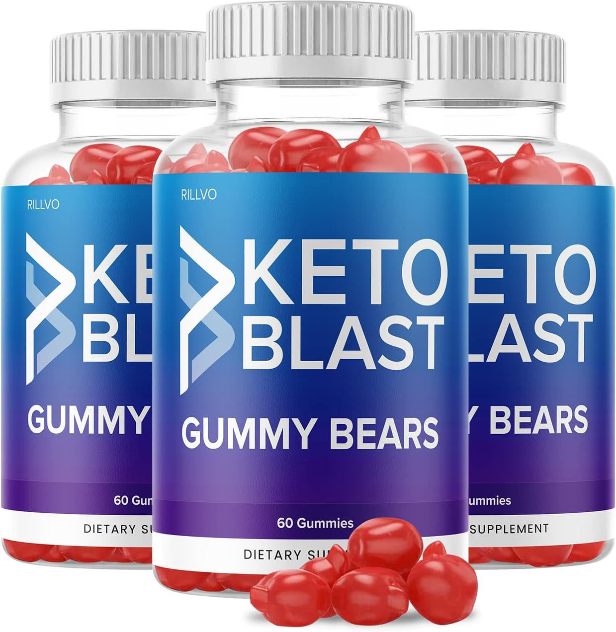 (3 Pack) Keto Blast Gummies Advanced Ketogenic Formula (180 Gummies)