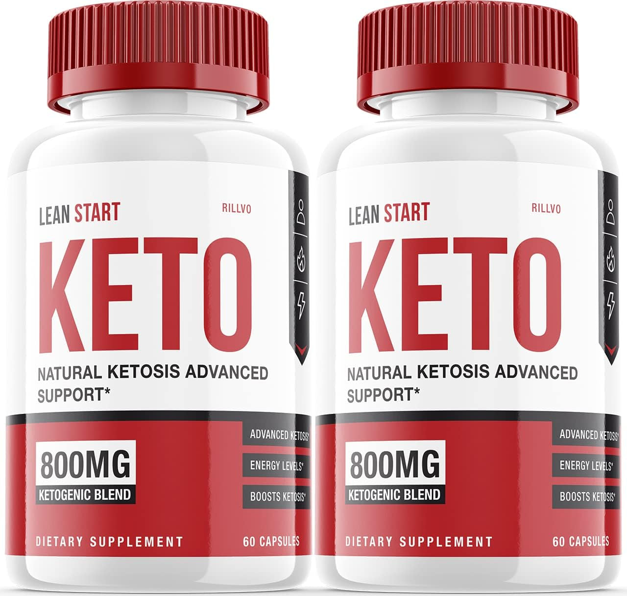 (2 Pack) Lean Start Keto Pills 800Mg Advanced Ketogenic Formula (120 Capsules)