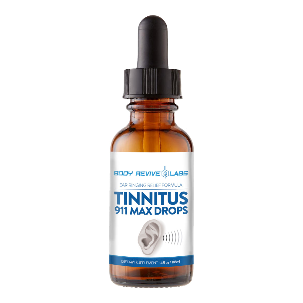 Tinnitus 911 Max Drops - Colloidal Silver to Support Inner Ear Health - Natural Buzzing Ears and Ear Infection Support - Dietary Supplement for Ringing Ear Relief - 40 Ppm, 4 Fluid Ounce