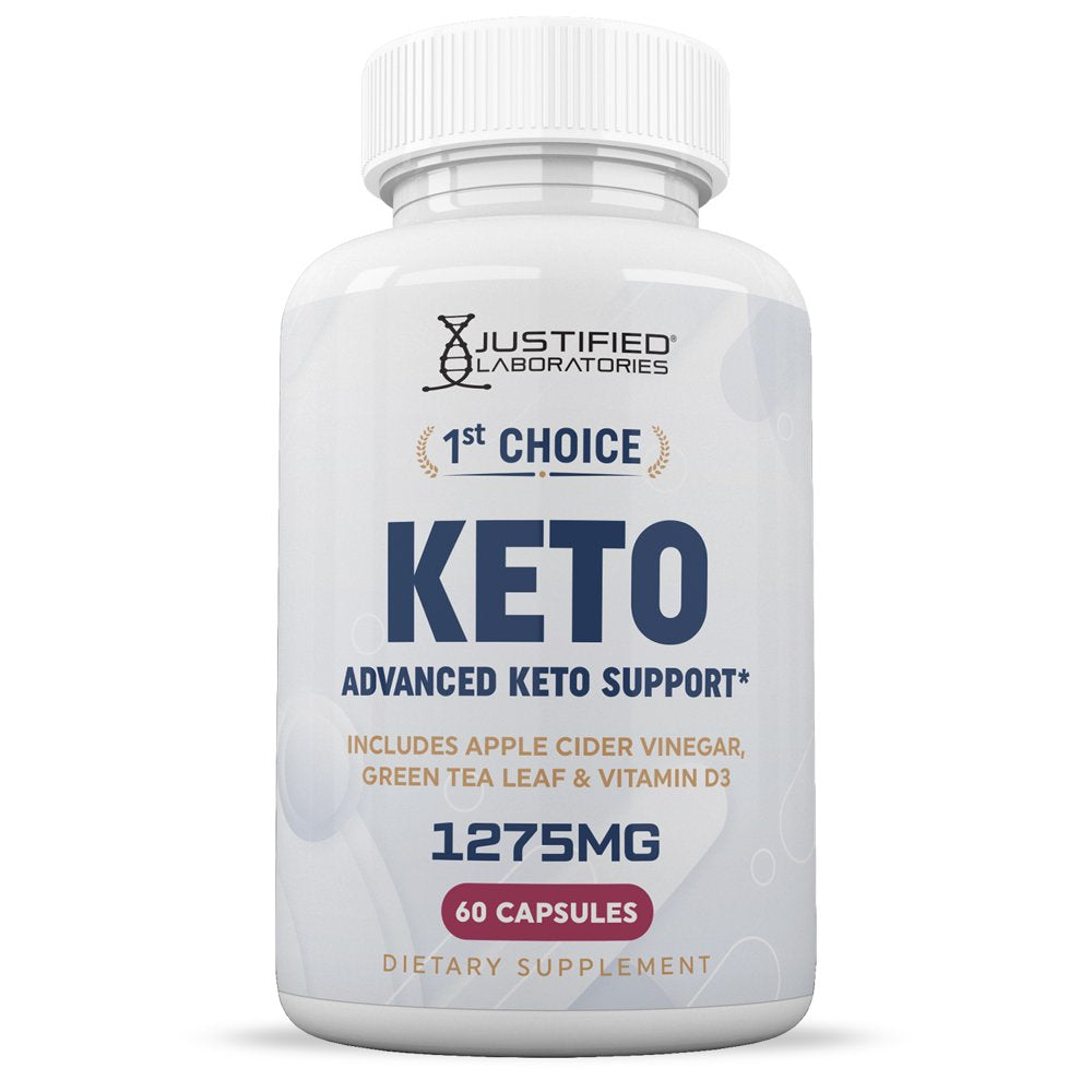 1St Choice Keto ACV Pills 1275Mg Alternative to Gummies Dietary Supplement 60 Capsules