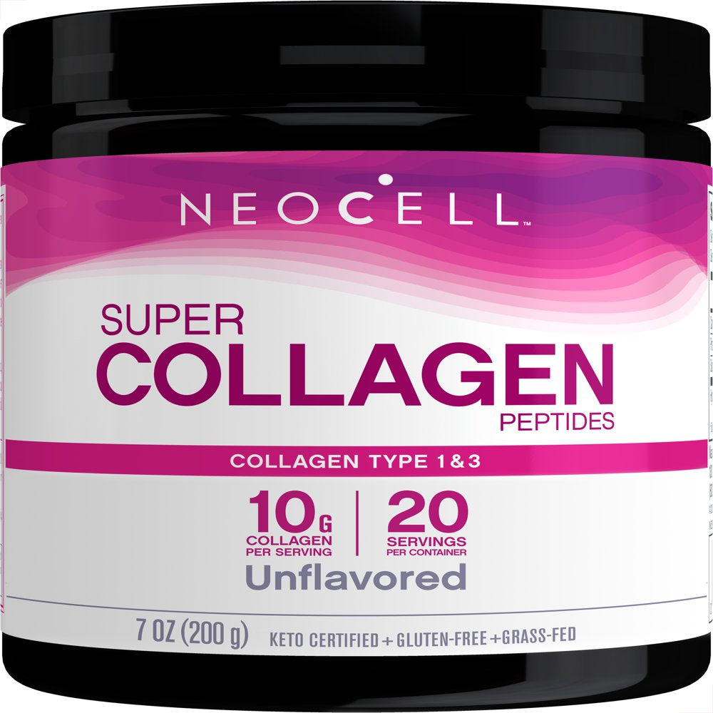 Neocell Super Collagen Powder, Unflavored, for Healthy Hair, Skin, and Nails, 7 Oz