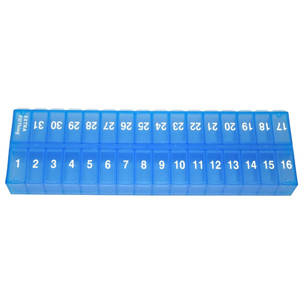 31 Day AM PM Monthly Pill Planner Organizers, Once a Day Large Pill Boxes