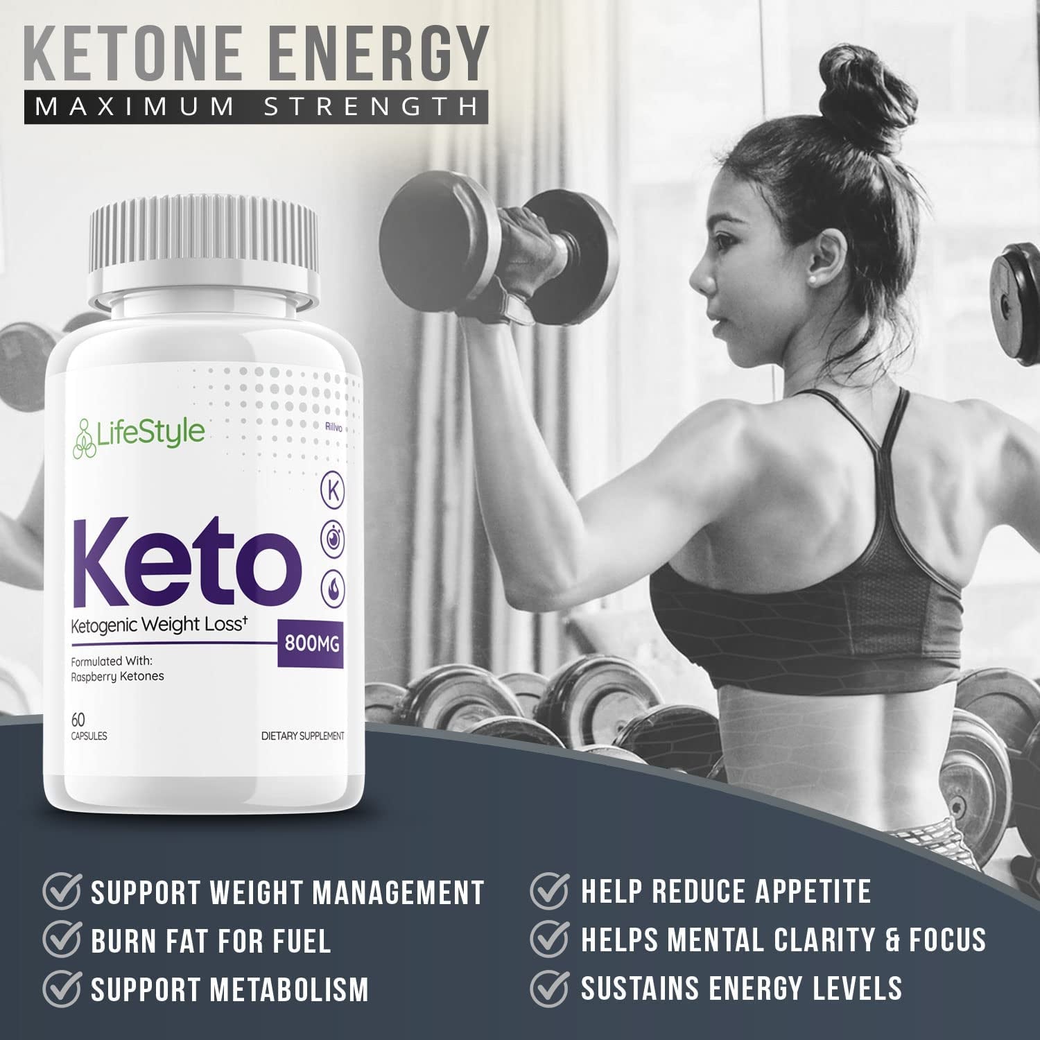 Lifestyle Keto Pills Life Style Ketogenic (60 Capsules)