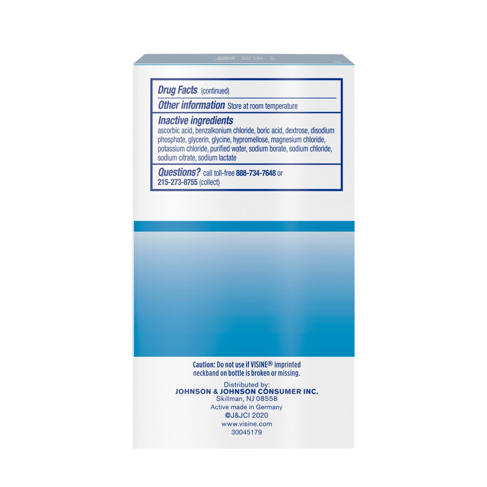 Visine Dry Eye Relief Lubricating Eye Drops, Twin Pack, 2 X 0.5 Fl. Oz