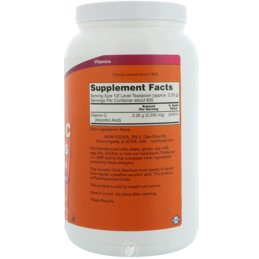 NOW Supplements Vitamin C Powder 3 Lb