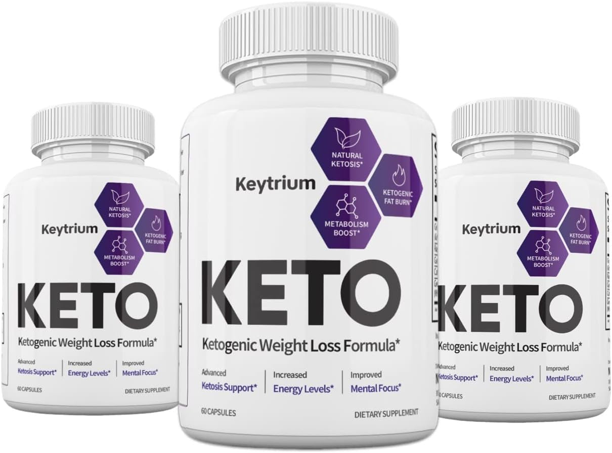 (3 Pack) Keytrium Keto Supplement, 180 Count, 3 Months Supply