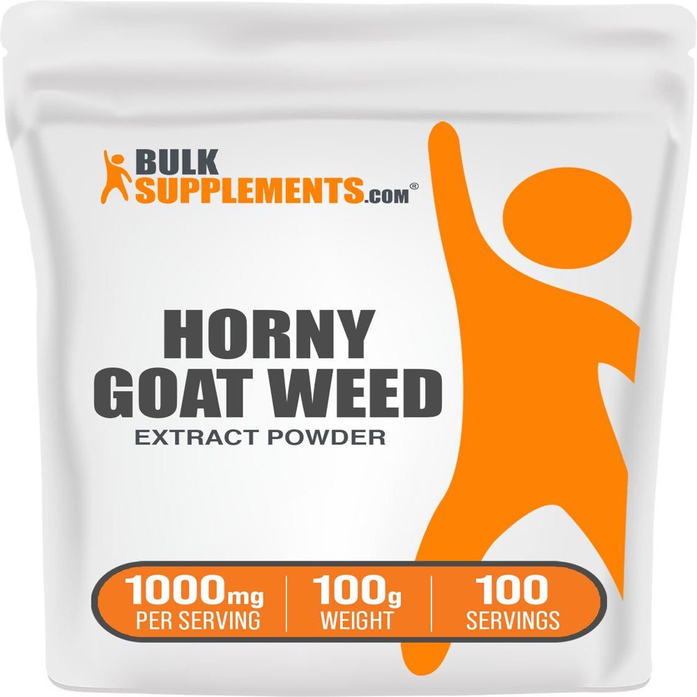 Bulksupplements.Com Horny Goat Weed Extract Powder, 1000Mg - Libido Support (100 Grams)