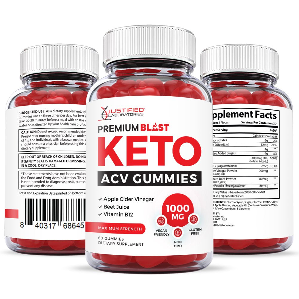 (10 Pack) Premium Blast Keto ACV Gummies 1000MG Dietary Supplement 600 Gummys