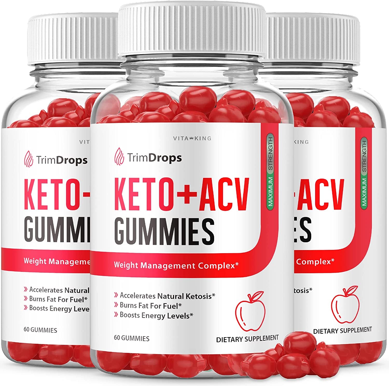 (3 Pack) Trim Drops Keto ACV Gummies Advanced Trim Drops Keto Gummies Ketosis Formula Trim Drops Keto Gummies ACV (180 Gummies)