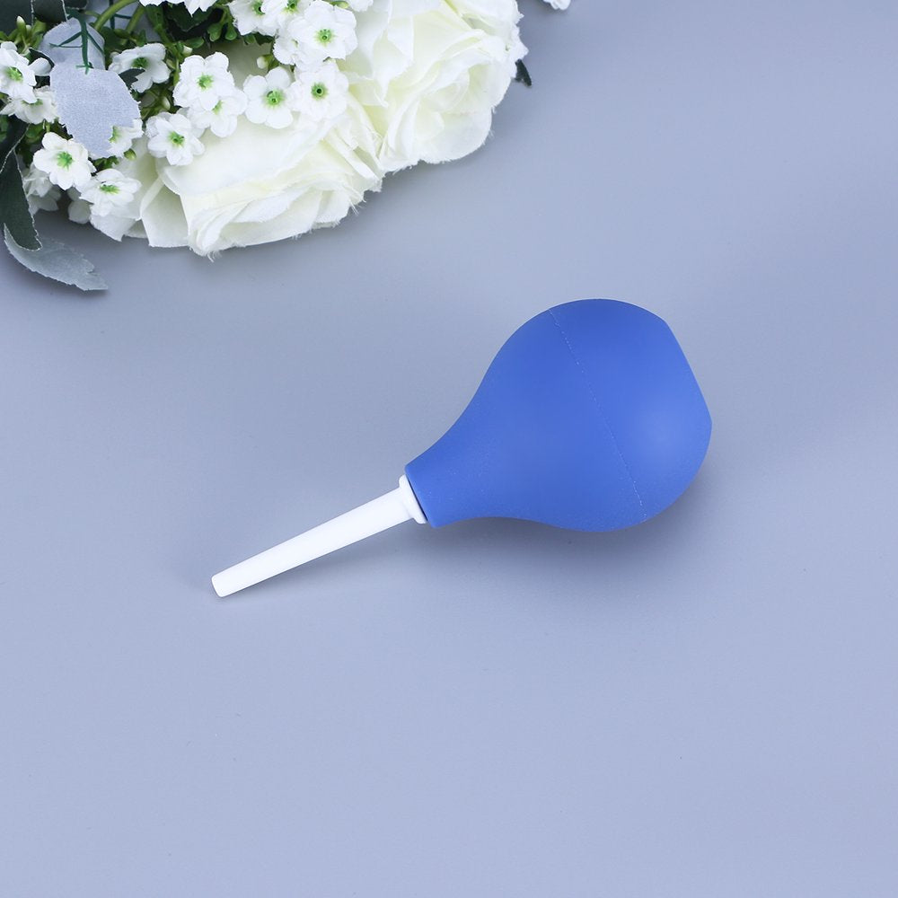 Etereauty 1PC 89ML Small Douche Ball Shape Cleaner Vaginal Flusher Washing Enemator for Adults (Blue)