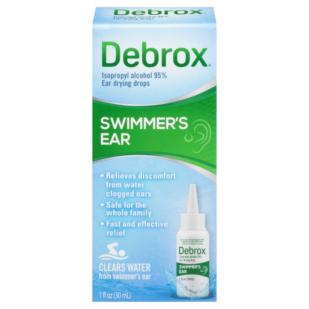 Debrox Swimmer’S Ear Drops, Ear Drying Drops for Adults and Kids, 1 Fl Oz