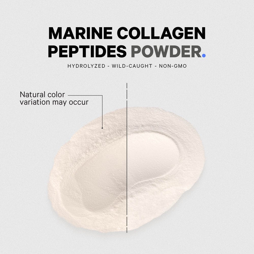 Codeage Marine Collagen Powder, Wild-Caught Hydrolyzed Fish Collagen Peptides Types 1 & 3, Non-Gmo, 16 Oz