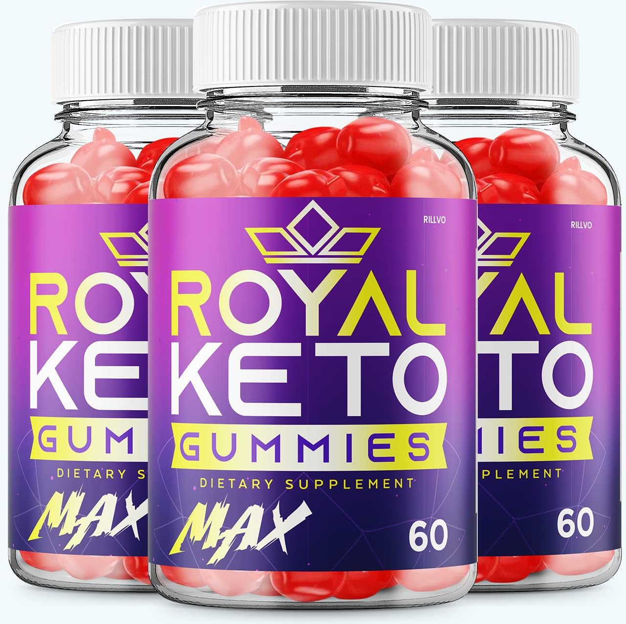 (3 Pack) Royal Max Keto Gummies Advanced Formula Royal Keto ACV Gummies Apple Cider Vinegar (180 Gummies)