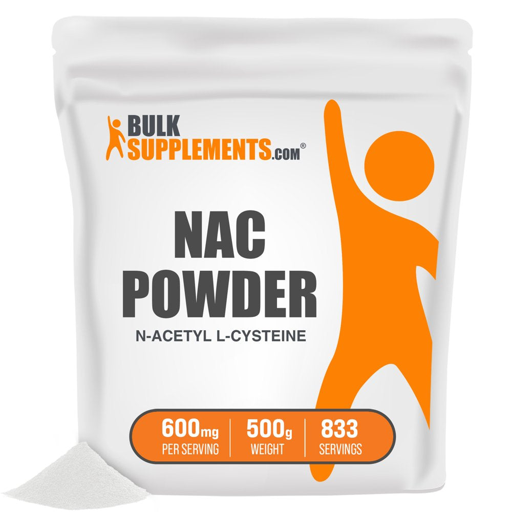 Bulksupplements.Com NAC (N-Acetyl L-Cysteine) Powder, 600Mg - Lungs Support (500 Grams)