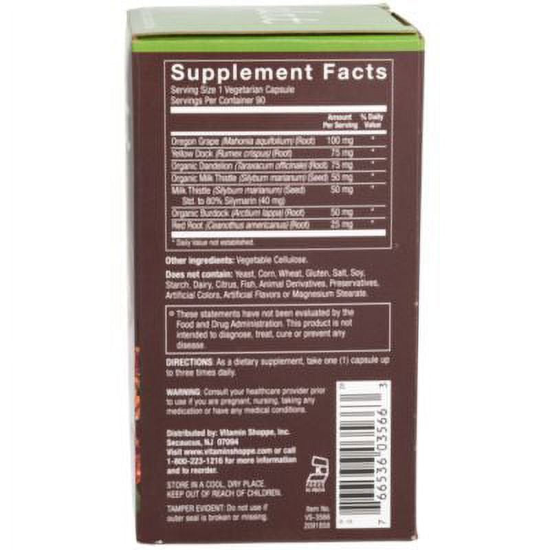 Plnt Liver Support - Contains Natural, Non-Gmo Botanicals - Antioxidant That Supports Liver Health Gluten & Dairy Free (90 Veggie Capsules)