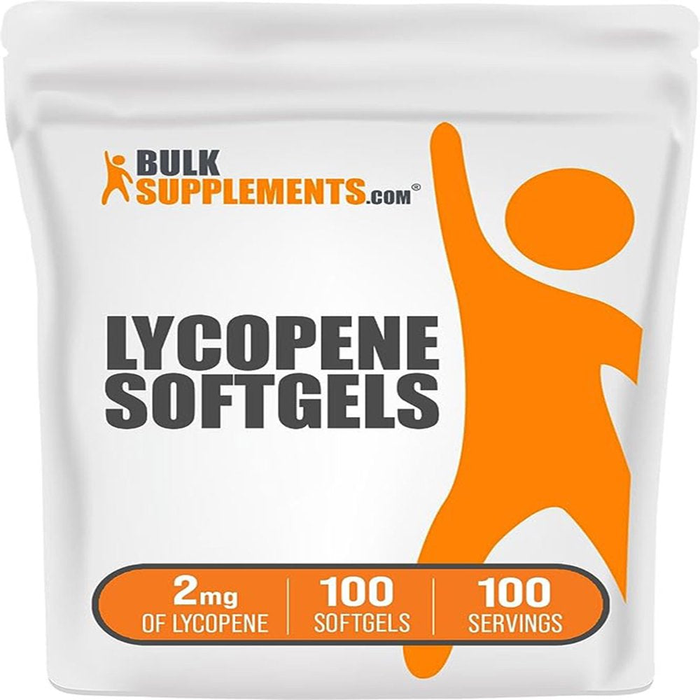 Bulksupplements.Com Lycopene Softgels, 2Mg - Supports Nerve Function (100 Softgels)