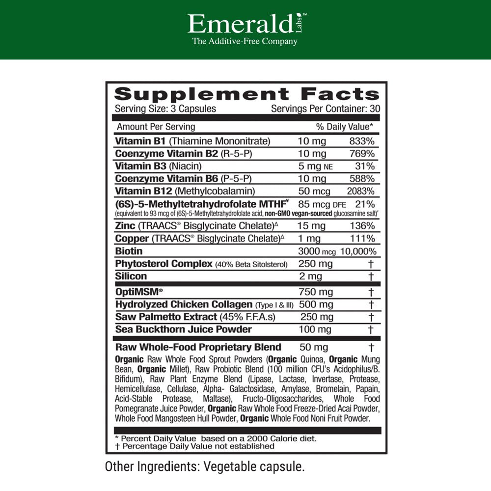 Collagen Health for Men & Women, 90 Vegetable Caps, Emerald Laboratories