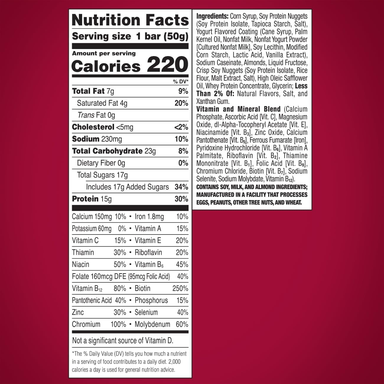 Zoneperfect Protein Bars | 15G Protein | 18 Vitamins & Minerals | Nutritious Snack Bar | Cinnamon Roll | 18 Bars