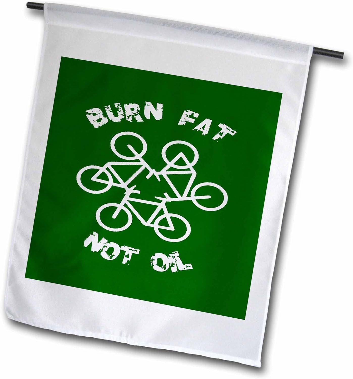 3Drose Burn Fat Not Oil Recycle Code Parody White Graphic - Flags (Fl_355418_2)