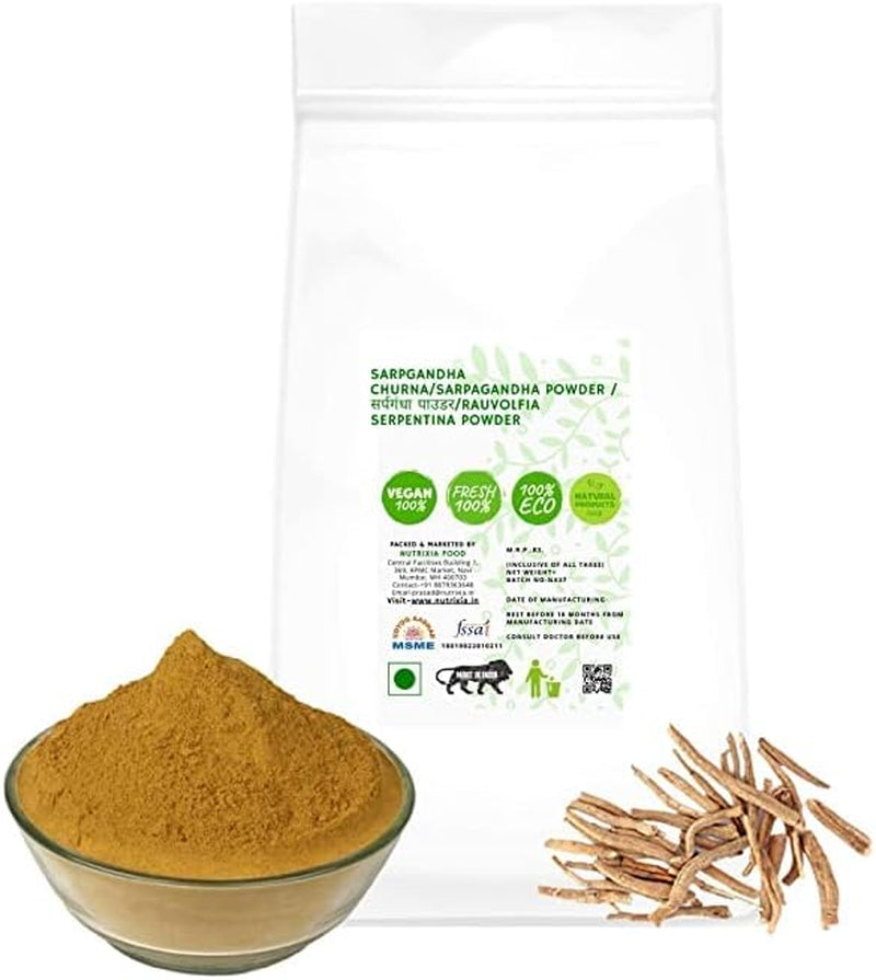 Veena Sarpgandha Churna/Sarpagandha Powder/Rauvolfia Serpentina Powder (500 GMS)