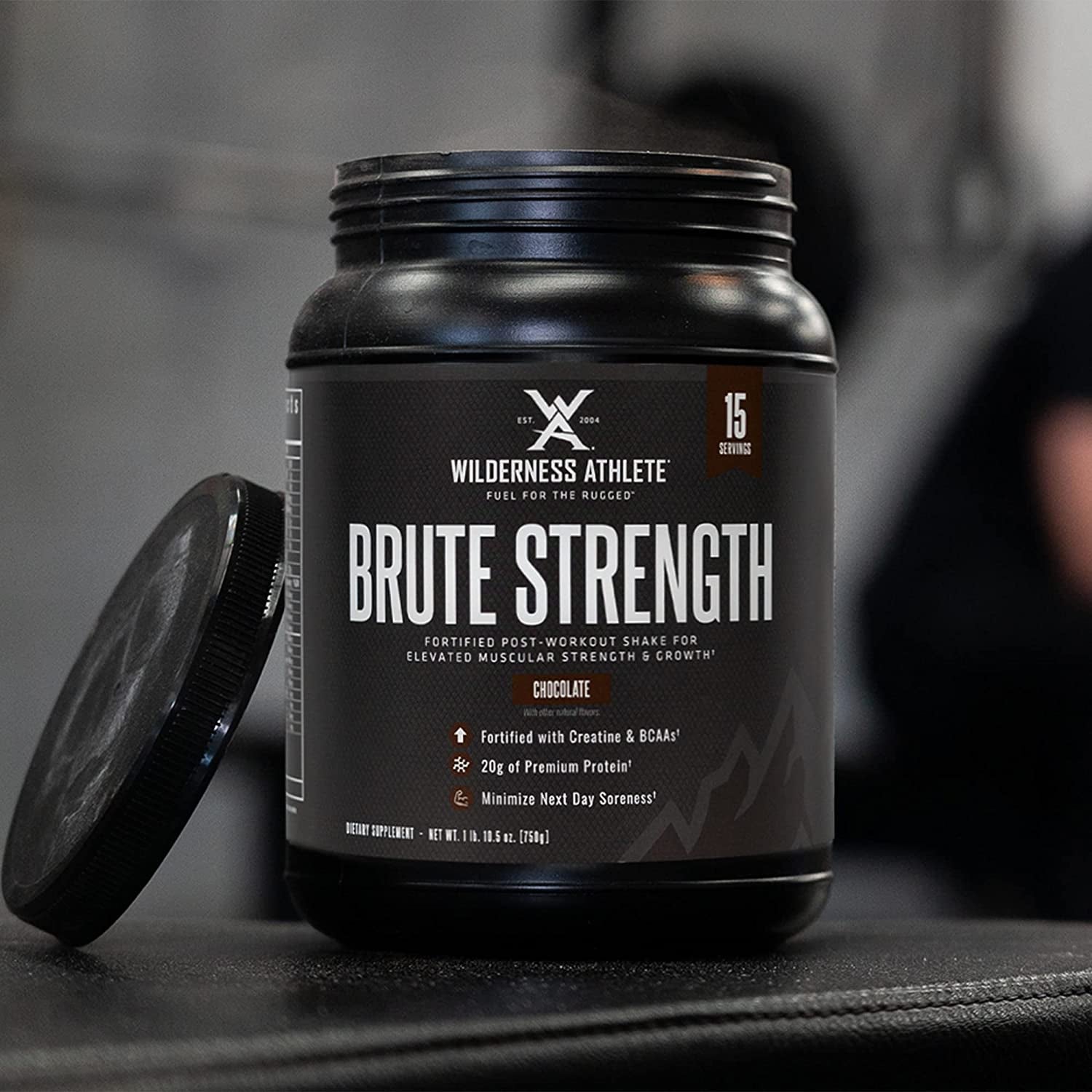 Wilderness Athlete - Brute Strength BCAA Post Workout | BCAA Creatine Workout Powder - Premium Post Workout Recovery Drink | 15 Serving Tub (Chocolate)