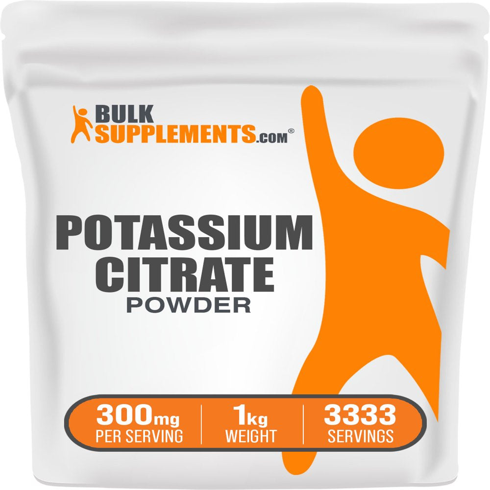 Bulksupplements.Com Potassium Citrate Powder, 300Mg - Electrolyte Supplement (1Kg - 3333 Servings)