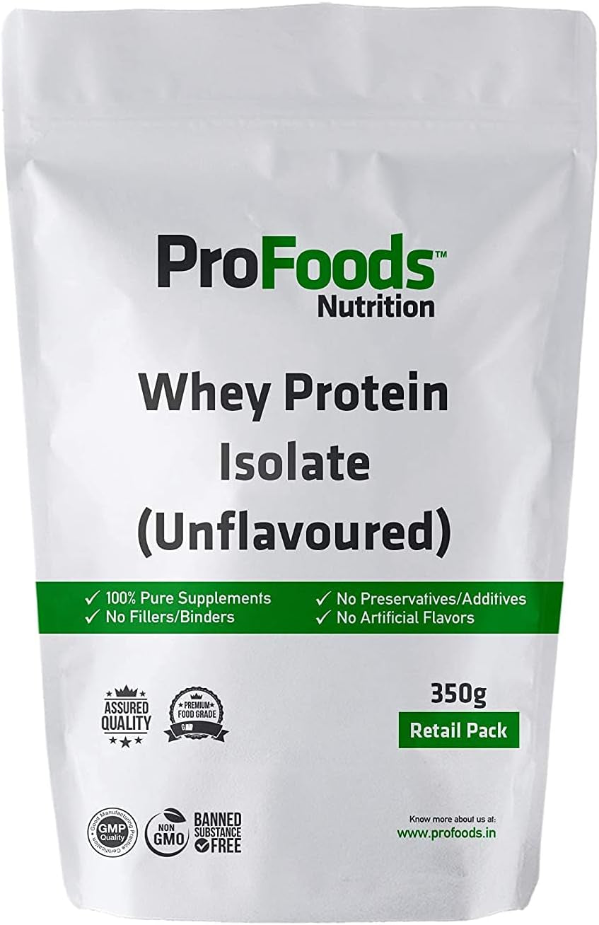 Pexal Profoods Whey Protein Isolate Powder (Unflavoured) (350 Grams)