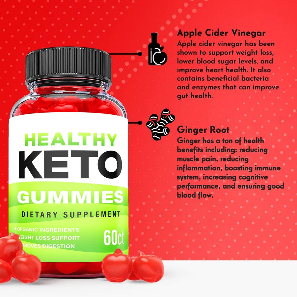 (5 Pack) Healthy Keto ACV Gummies - Supplement for Weight Loss - Energy & Focus Boosting Dietary Supplements for Weight Management & Metabolism - Fat Burn - 300 Gummies