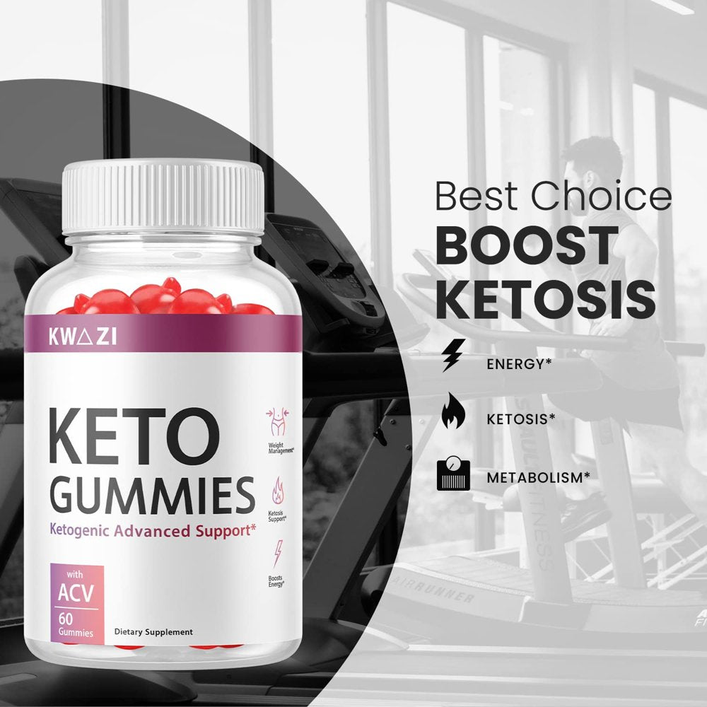 (5 Pack) Kwazi Keto ACV Gummies - Supplement for Weight Loss - Energy & Focus Boosting Dietary Supplements for Weight Management & Metabolism - Fat Burn - 300 Gummies