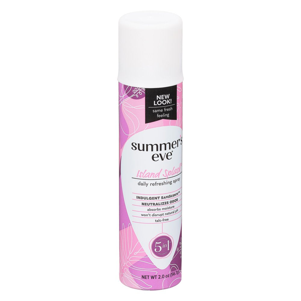 Summer'S Eve Island Splash Daily Refreshing Feminine Spray, 2 Oz