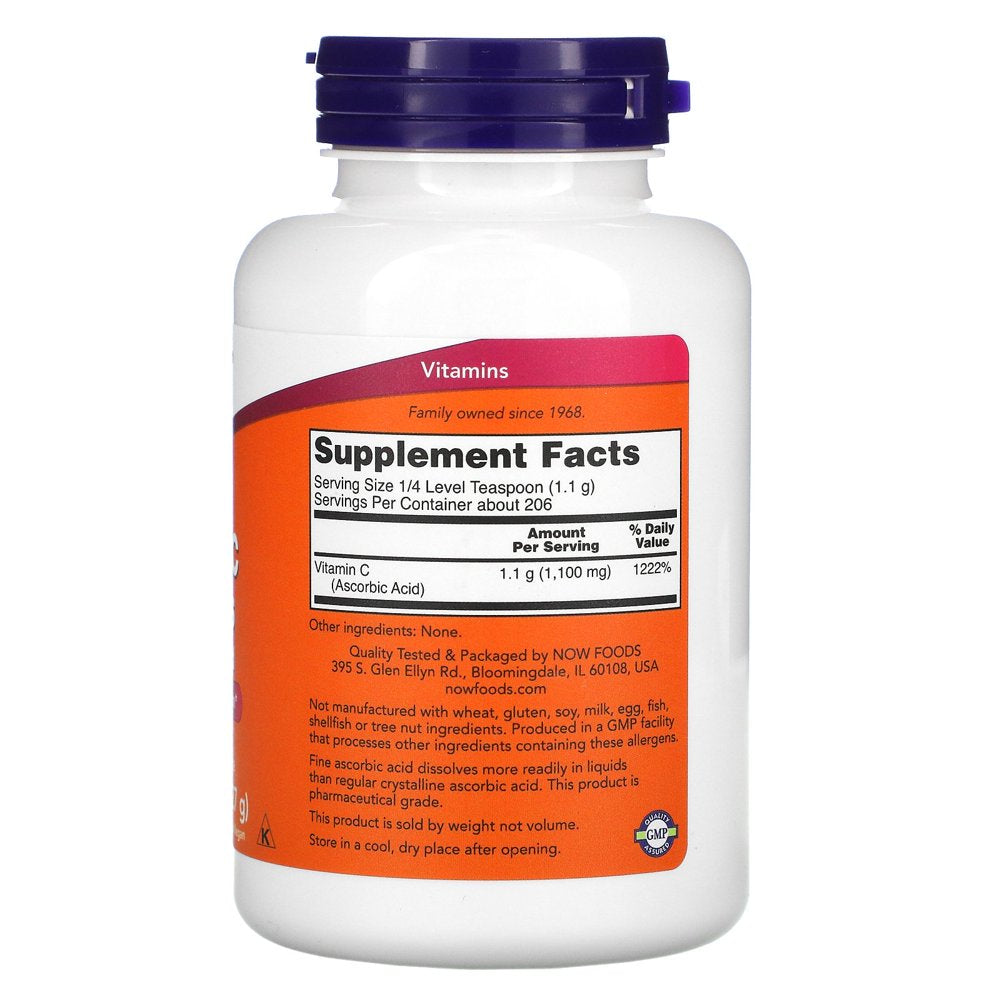 NOW Supplements, Vitamin C Crystals (Ascorbic Acid), Antioxidant Protection*, 8-Ounce