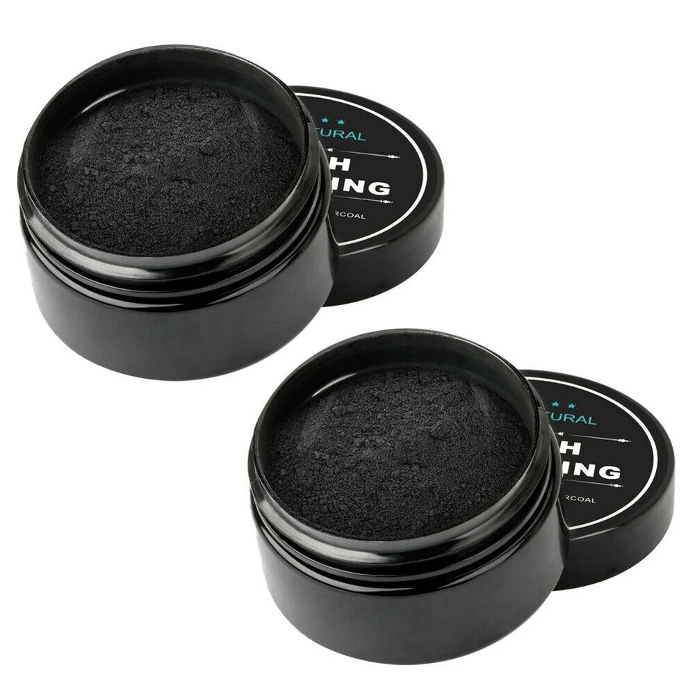 US 2-4Pc Activated Charcoal Teeth Whitening Powder Organic Coconut Removes Stain