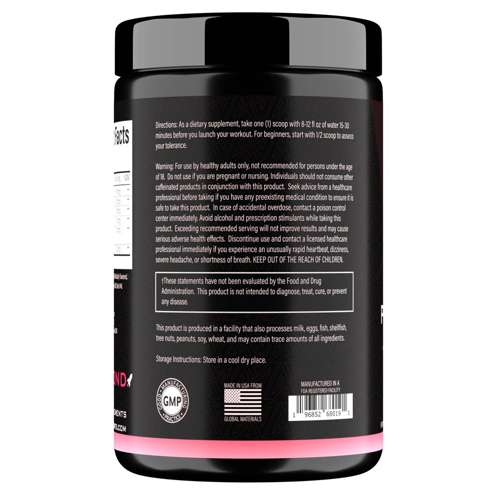 Voyager Supplements Pre-Workout Supplement - Intense Pump · Maximized Energy · G-Force Strength · Laser Focus - Science-Backed & Gym Proven (Rocket Razz, 402 Grams)