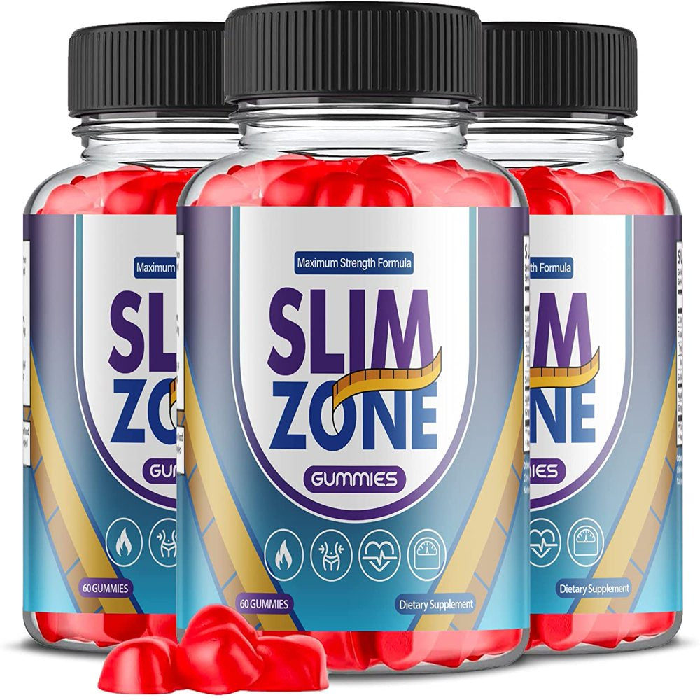 (3 Pack) Slim Zone Keto ACV Gummies - Supplement for Weight Loss - Energy & Focus Boosting Dietary Supplements for Weight Management & Metabolism - Fat Burn - 180 Gummies